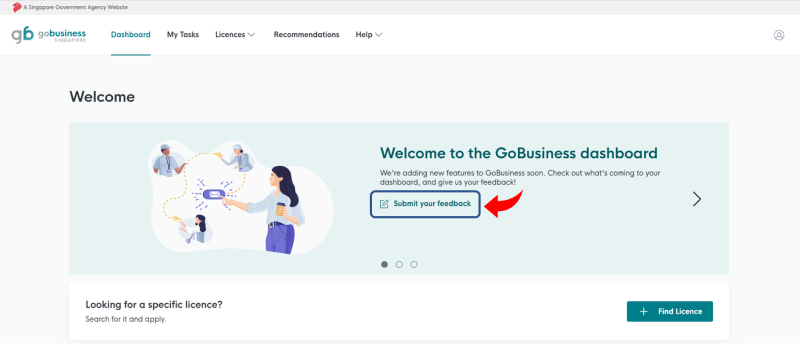 GoBusiness dashboard feedback